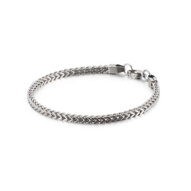 Square Link Bracelet (Silver)