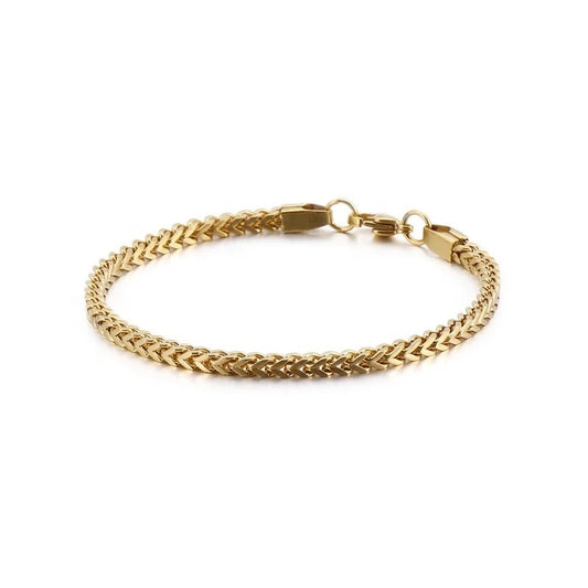 Square Link Bracelet (Gold)